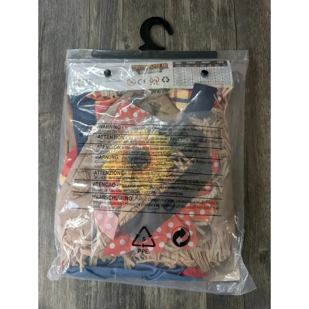 NEW Spooktacular Creations Sunflower Sweet Scarecrow Halloween Costume Girls M